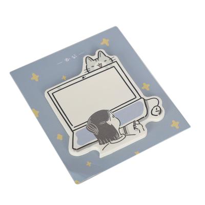 China Wholesale high quality self adhesive kawaii cute sticky note custom logo for sale