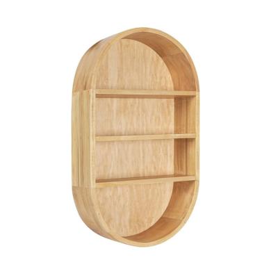 China Classic Best Selling Natural Natural Wooden Shelf Capsule Wall Shelf 16x28 for sale