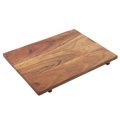 China Disposable Multi Rectangular Beautiful Acacia Wood Natural Cutting Purpose Chopper for sale