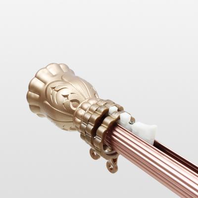 China Recharge Szone Roman electric curtain rod with finials and motor for opening closure for sale