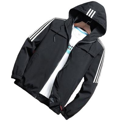 China Sustainable Trend Mens Fashion Hooded Jacket Polyester Wild Maching Thin Warm Jacket for sale