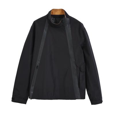 China New Trend Viable Plus Size Jacket Light Black Casual Polyester Windproof Waterproof Jacket Men Sports for sale