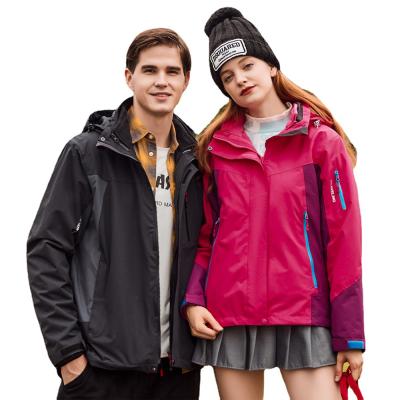 China High quality windproof outdoor jacket windproof three-in-one fleece mountaineering jacket for men and women for sale