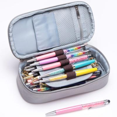 China Durable Personalized Double Sided Zipper Sequin Pencil Bag Pencil Case Organizer Pencil Cases For School for sale