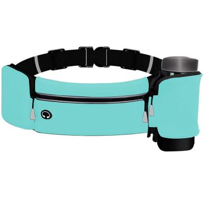 China Luxury Fanny Pack Foldable Water Bottle Holder Water Proof Belt Side Waist Bag Running Waist Bag for sale