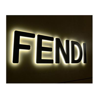 China Elegant Styles Elegant Styles Company Logo Sign Custom 3D Led Backlit Metal Business Signs Led Backlit Signs for sale