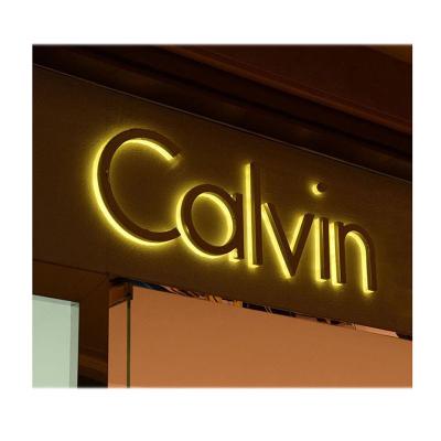 China Elegant Styles Elegant Styles Logo Design 3D Business Signage Company Led Sign Back Lit Lighted Metal Wall Led Sign Letter Logo For Shop Electronic Signs for sale