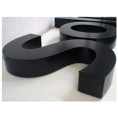 China Elegant Styles Elegant Styles Aluminum Powder Coated Build Up 3D Metal Shop Sign Letters for sale