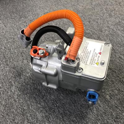 China EV Cars Bus Van Truck Engineering Vehicle Excavator 12v 24v Electric Air Conditioner Scroll Compressor 210*140*210 for sale