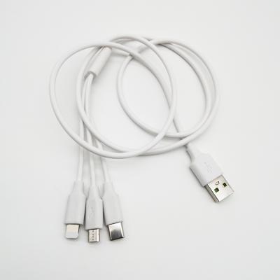 China Etc.electronic Cell Phone Product Cheap Portable Mini 3 In 1 Usb Charger Cable Type C 8 Pin Micro Usb Cable Cell Phone For Iphone Android for sale