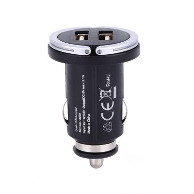 China 2021 Hot Sale 5v 2.1a High Speed ​​Car Assessories Dual Usb Car Charger For Phone Charging for sale