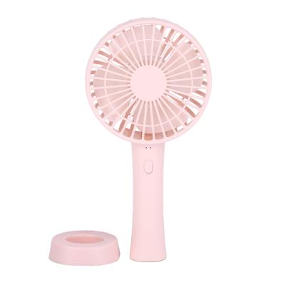 China Hot Wholesale Battery Mini Handheld Colorfull USB Air Cooling Fan Desk Rechargeable Fan Hotel Factory for sale