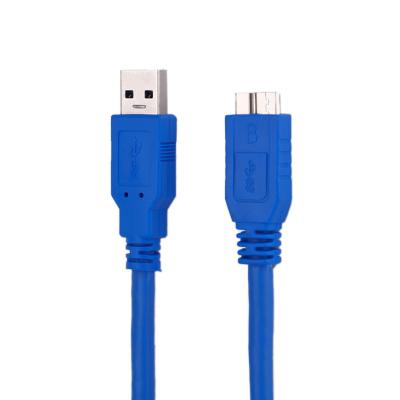 China Hard Drive Factory Direct Blue Color 3m Usb 3.0 A Male To Micro Usb 3.0 B Power Charging Cable for sale