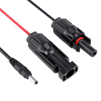 China Ffor 18awg Small Electrical Appliances Extension Cable DC 3.5*1.35 Solar Panel Connector For Solar Power System for sale