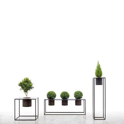 China Maceta Minimalist Rectangular Indoor Planter Shape Outdoor Planters for sale