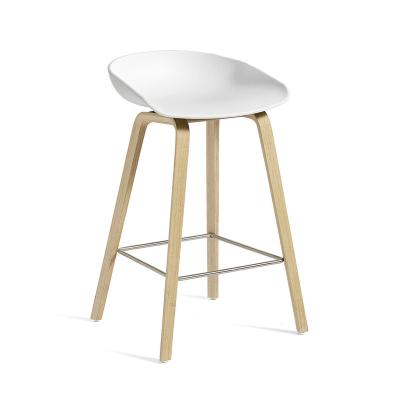 China Furniture Super Comfortable Cheap Bar Chairs Height Colorful Plastic Bar Stools Wooden Kitchen Counter Bar Stool for sale