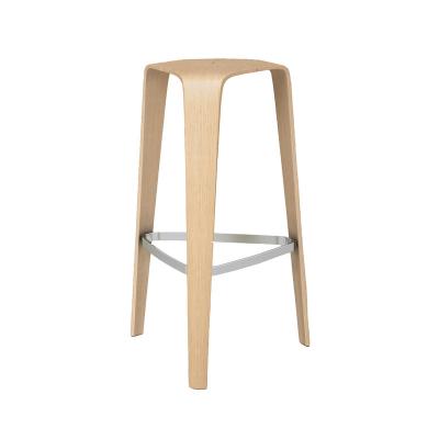 China Stackable Bar Stool Taburete Stool Wooden High Bar Bentwood Home Large Chair Contemporary Luxury for sale