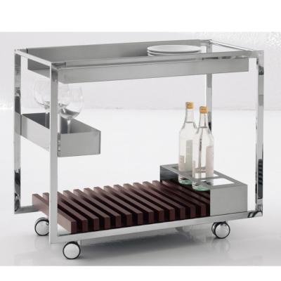 China Industrial Customize Design Rolling Small Hospital Food Trolley Cheap Hotel Banquet Working Food Cart Coffee Cart for sale