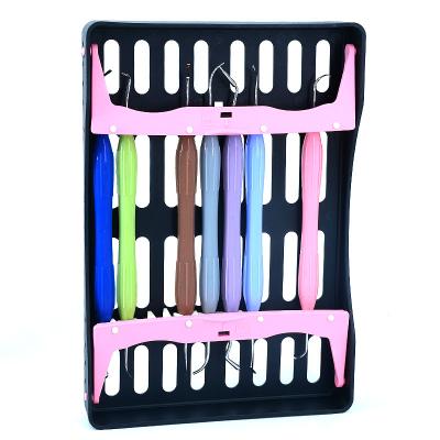 China Dental Restorative Silicone Handle Restorative Composite Resin Filling Aesthetic Instruments Set for sale