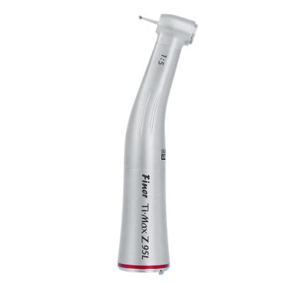 China Metal mirco motor use 1:5 electric speed increasing contra angle dental handpiece for sale