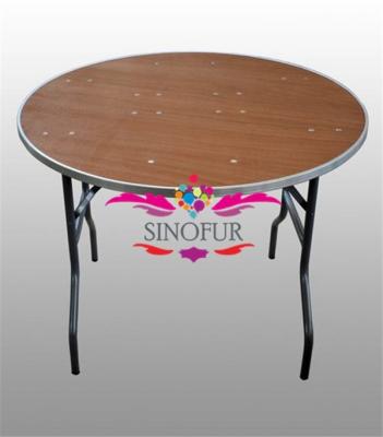 China Customize Modern Folding Table Round / Square / Rectangle Folding With Barcket Kids Folding Table for sale