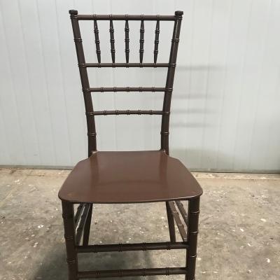 China Modern stackable mahogany resin chiavari chair for sale