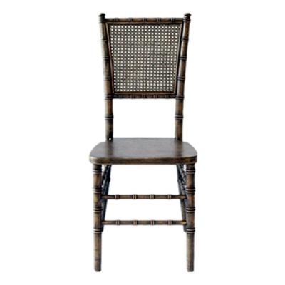 China Modern sinofur factory wood cane back chiavari chair for sale for sale