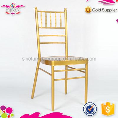 China Brand New Aluminum Hotel Chair Qindao Sinofur Hotel Wedding Chair for sale