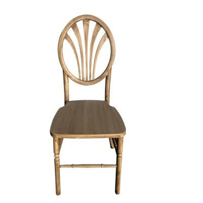 China Sinofur Farmhouse New O Stackable Antique Wooden Back Chair for sale