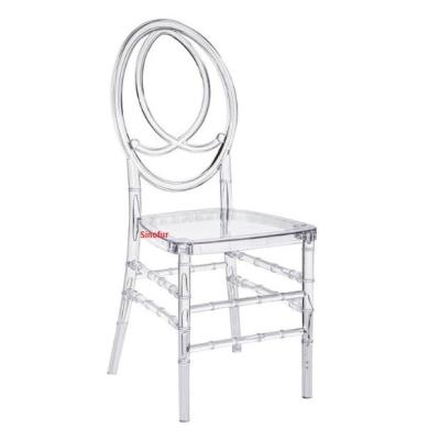 China Hotel Chair Crystal Phoenix Plastic Acrylic Chair For Wedding Event for sale