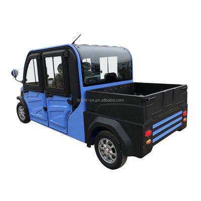 China 4 Wheel Carrying Electric Cargo Bike Family 4000w Double Cabin Pickup Truck 3580*1380*1850MM for sale