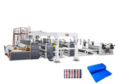 China PE Tarpaulin Fabric Extrusion Coating Lamination Line Polylam Extrusion Lamination Plant for sale