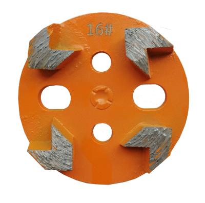 China Segments Abrasive 4inch Diamond Four Segments Grinding Wheel For Concrete Stone Grinding Plate Abrasive Stone Tools for sale