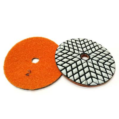 China 4inch D100mm Flexible Diamond Grinding Polishing Dry Used Honeing Pads For Angle Grinder Engineered Stone Grinding Tools for sale