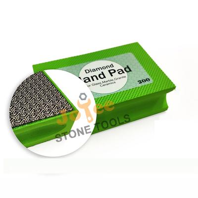 China Hand Grinding Polishing Plated Sanding Polish Pads for Buffing and Finishing Natural Stone Surfaces for sale