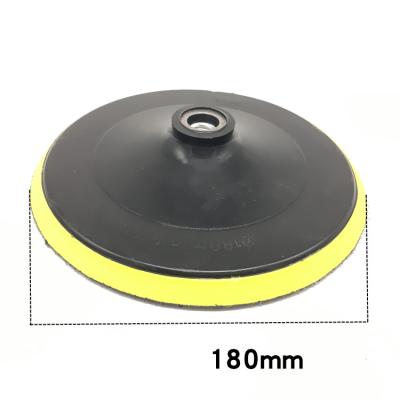 China Varies Thicker Angle Auger And Grinder Foam Backer Pad 180mm For Car Polishing With Sand Paper for sale