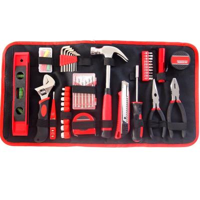 China Promotional Hot Selling Household Tool Kit 64pcs Household Hand Repair Canvas Bag Tool Kit Set for sale