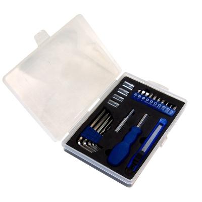 China Hot Sales Household Tool Kit 23pcs Household Hand Repair With Clear Box For Promotion Tool Kit Tool Kit for sale