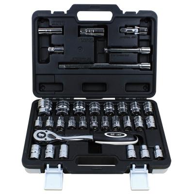 China Machine Maintenance 32pcs New Product 2020 New Product Ratchet Spanner Wrench Tool Kit Car Repair Tool Kit With Plastic Box for sale