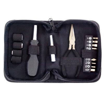 China 18pcs Mini Household Tool Kit Tool Bag Hand Household House Tools With Canvas Zipper Bag For Promotion Tool Kit Set for sale