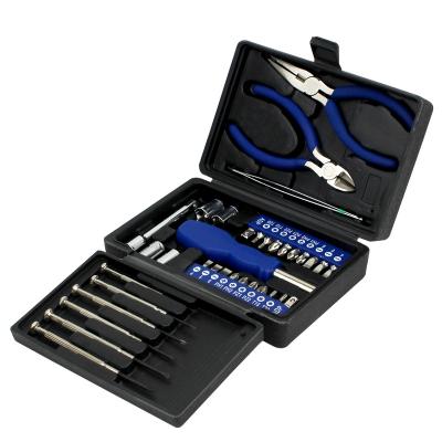 China 36pcs Mini Household Tool Kit Hot Sales Gift Multi Hand Repair with Plastic Box for Promotion Tool Kit Tool Kit for sale