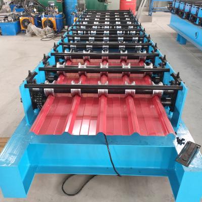 China Hotels Sheet Panel Step Tile Roll Forming Machine Roof and Wall Sheet Roll Machine Price Double Layer Steel Philippines India for sale