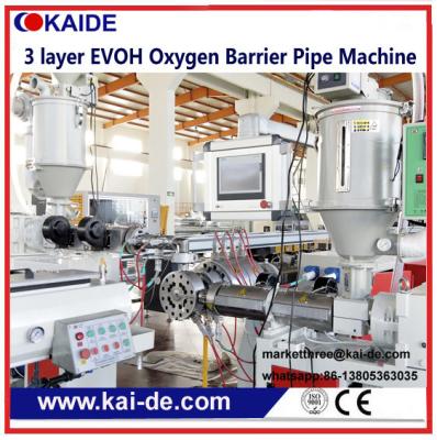 China 3 Layer PERT/EVOH oxygen barrier pipe making machine EVOH pipe production machine Supplier for sale