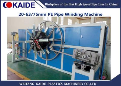 China HDPE Pipe Coiling Machine   / Plastic Pipe Winding Machine for 75mm HDPE for sale