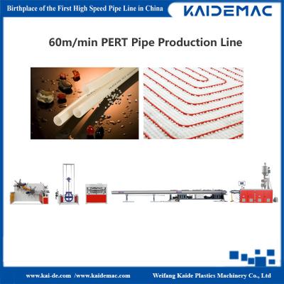 Китай 60m/min Floor Heating PERT Pipe Production Line / Pipe Extrusion Line /Extruder Machine / with Fully Auto Coiler продается