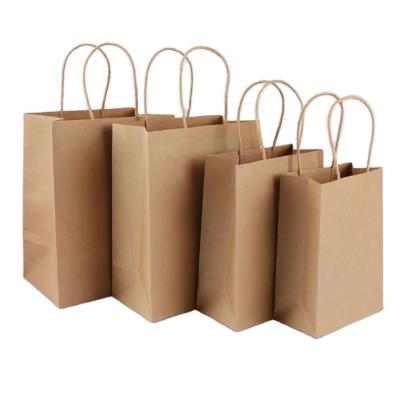 China Cheap Recycled Paper Materials Packaging Paper Bag Wholesale Bag Shop Bag Custom Logo for sale