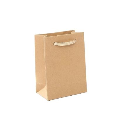 China Recycled Materials Wholesales Custom Logo Printed Cheap Recycled Paper Bag Making Brown Shopping Paper Bag With Handles for sale