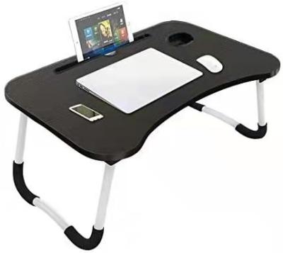 China Wholesale Foldable Portable Adjustable Multifunctional Mini Computer Desk MESA Wooden Folding Laptop Table Laptop for Sofa Bed and Stand for sale