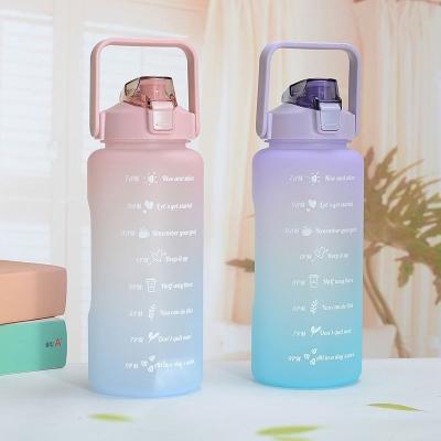 China Large Capacity Half Gallon Water Jug GYM Water Bottle BPA Viable Free Wide Mouth Large Clear Plastic Bottle 1L 2L 3L 5L PETG For Gym for sale