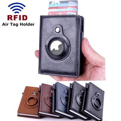 China 2022 Fashion Hot Sale Credit Card Holder RFID Blocking Wallet Airtag Aluminum Card Holder for sale